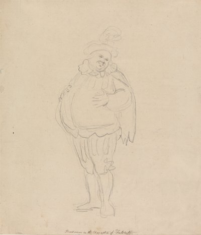 Henderson in the Character of Falstaff by Thomas Rowlandson
